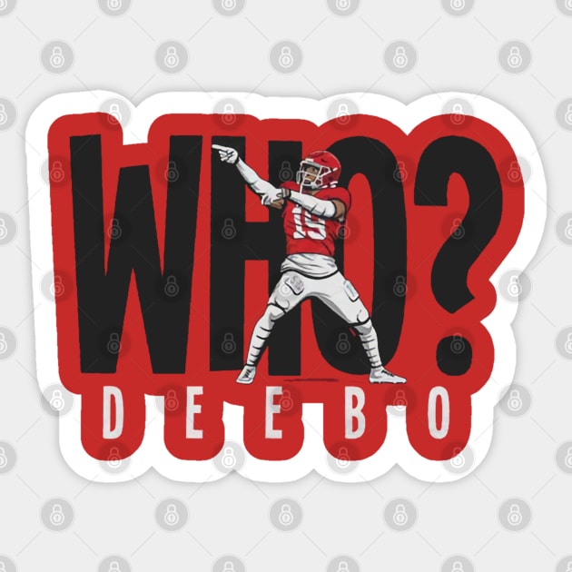 Deebo Samuel Who? Sticker by Chunta_Design